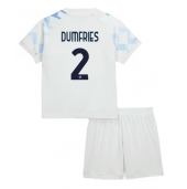 Inter Milan Denzel Dumfries #2 Udebanetrøje Børn 2025-26 Kort ærmer (+ bukser)