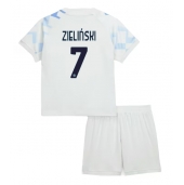 Inter Milan Piotr Zielinski #7 Udebanetrøje Børn 2025-26 Kort ærmer (+ bukser)