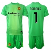 Inter Milan Yann Sommer #1 Målmand Tredje trøje Børn 2025-26 Kort ærmer (+ bukser)