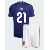 Japan Hiroki Ito #21 Hjemmebanetrøje Børn VM 2026 Kort ærmer (+ bukser)