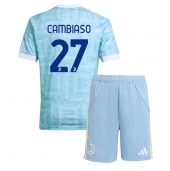 Juventus Andrea Cambiaso #27 Udebanetrøje Børn 2025-26 Kort ærmer (+ bukser)
