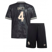 Juventus Federico Gatti #4 Tredje trøje Børn 2025-26 Kort ærmer (+ bukser)