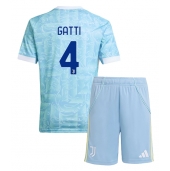 Juventus Federico Gatti #4 Udebanetrøje Børn 2025-26 Kort ærmer (+ bukser)