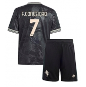 Juventus Francisco Conceicao #7 Tredje trøje Børn 2025-26 Kort ærmer (+ bukser)