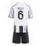 Juventus Lloyd Kelly #6 Hjemmebanetrøje Børn 2025-26 Kort ærmer (+ bukser)