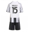 Juventus Pierre Kalulu #15 Hjemmebanetrøje Børn 2025-26 Kort ærmer (+ bukser)