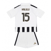 Juventus Pierre Kalulu #15 Hjemmebanetrøje Børn 2026-27 Kort ærmer (+ bukser)