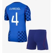 Kroatien Josko Gvardiol #4 Udebanetrøje Børn VM 2026 Kort ærmer (+ bukser)