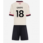 Liverpool Cody Gakpo #18 Udebanetrøje Børn 2025-26 Kort ærmer (+ bukser)
