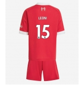 Liverpool Giovanni Leoni #15 Hjemmebanetrøje Børn 2025-26 Kort ærmer (+ bukser)