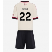 Liverpool Hugo Ekitike #22 Udebanetrøje Børn 2025-26 Kort ærmer (+ bukser)