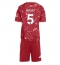 Liverpool Jeremy Jacquet #5 Hjemmebanetrøje Børn 2026-27 Kort ærmer (+ bukser)