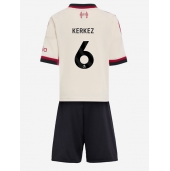 Liverpool Milos Kerkez #6 Udebanetrøje Børn 2025-26 Kort ærmer (+ bukser)