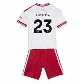 Liverpool Victor Munoz #23 Udebanetrøje Børn 2026-27 Kort ærmer (+ bukser)