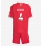 Liverpool Virgil van Dijk #4 Hjemmebanetrøje Børn 2025-26 Kort ærmer (+ bukser)