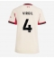 Liverpool Virgil van Dijk #4 Udebanetrøje Dame 2025-26 Kort ærmer