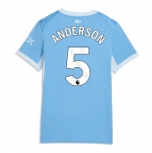 Manchester City Elliot Anderson #5 Hjemmebanetrøje Dame 2026-27 Kort ærmer