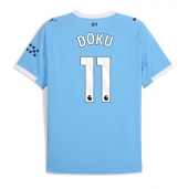 Manchester City Jeremy Doku #11 Hjemmebanetrøje 2025-26 Kort ærmer