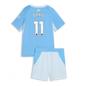 Manchester City Jeremy Doku #11 Hjemmebanetrøje Børn 2026-27 Kort ærmer (+ bukser)
