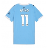 Manchester City Jeremy Doku #11 Hjemmebanetrøje Dame 2025-26 Kort ærmer