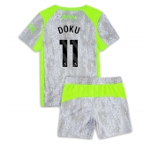 Manchester City Jeremy Doku #11 Tredje trøje Børn 2025-26 Kort ærmer (+ bukser)