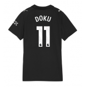 Manchester City Jeremy Doku #11 Udebanetrøje Dame 2025-26 Kort ærmer