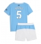 Manchester City John Stones #5 Hjemmebanetrøje Børn 2025-26 Kort ærmer (+ bukser)