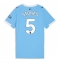 Manchester City John Stones #5 Hjemmebanetrøje Dame 2025-26 Kort ærmer