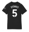 Manchester City John Stones #5 Udebanetrøje Dame 2025-26 Kort ærmer