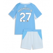 Manchester City Matheus Nunes #27 Hjemmebanetrøje Børn 2026-27 Kort ærmer (+ bukser)