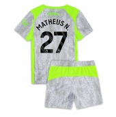 Manchester City Matheus Nunes #27 Tredje trøje Børn 2025-26 Kort ærmer (+ bukser)