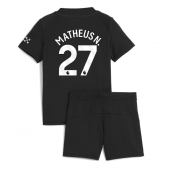 Manchester City Matheus Nunes #27 Udebanetrøje Børn 2025-26 Kort ærmer (+ bukser)