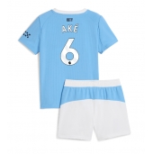 Manchester City Nathan Ake #6 Hjemmebanetrøje Børn 2025-26 Kort ærmer (+ bukser)