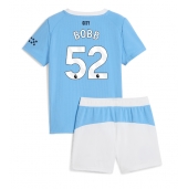 Manchester City Oscar Bobb #52 Hjemmebanetrøje Børn 2025-26 Kort ærmer (+ bukser)