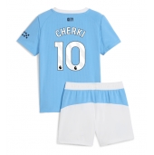 Manchester City Rayan Cherki #10 Hjemmebanetrøje Børn 2025-26 Kort ærmer (+ bukser)