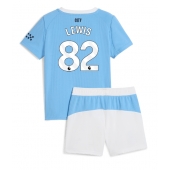 Manchester City Rico Lewis #82 Hjemmebanetrøje Børn 2025-26 Kort ærmer (+ bukser)
