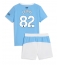 Manchester City Rico Lewis #82 Hjemmebanetrøje Børn 2025-26 Kort ærmer (+ bukser)