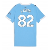 Manchester City Rico Lewis #82 Hjemmebanetrøje Dame 2025-26 Kort ærmer