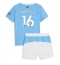 Manchester City Rodri Hernandez #16 Hjemmebanetrøje Børn 2025-26 Kort ærmer (+ bukser)