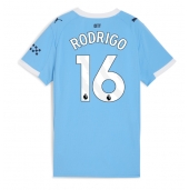 Manchester City Rodri Hernandez #16 Hjemmebanetrøje Dame 2025-26 Kort ærmer