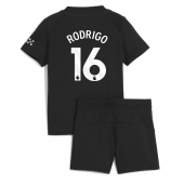 Manchester City Rodri Hernandez #16 Udebanetrøje Børn 2025-26 Kort ærmer (+ bukser)
