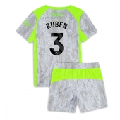 Manchester City Ruben Dias #3 Tredje trøje Børn 2025-26 Kort ærmer (+ bukser)