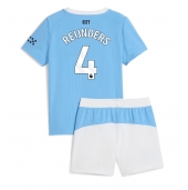 Manchester City Tijjani Reijnders #4 Hjemmebanetrøje Børn 2025-26 Kort ærmer (+ bukser)