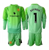 Manchester United Altay Bayindir #1 Målmand Tredje trøje Børn 2025-26 Lange ærmer (+ bukser)