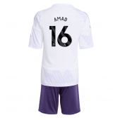 Manchester United Amad Diallo #16 Udebanetrøje Børn 2025-26 Kort ærmer (+ bukser)