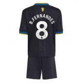 Manchester United Bruno Fernandes #8 Tredje trøje Børn 2025-26 Kort ærmer (+ bukser)