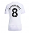 Manchester United Bruno Fernandes #8 Udebanetrøje Dame 2025-26 Kort ærmer