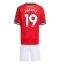 Manchester United Bryan Mbeumo #19 Hjemmebanetrøje Børn 2025-26 Kort ærmer (+ bukser)