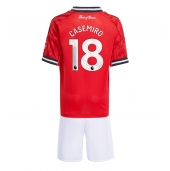 Manchester United Casemiro #18 Hjemmebanetrøje Børn 2025-26 Kort ærmer (+ bukser)