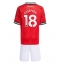 Manchester United Casemiro #18 Hjemmebanetrøje Børn 2025-26 Kort ærmer (+ bukser)